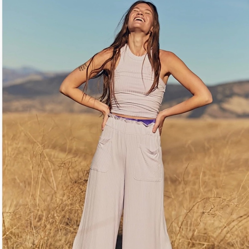 Free People Blissed Out Wide Leg Pant